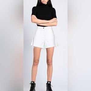 Maje White Jean Shorts